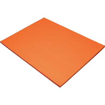 Pacon Tru-Ray Construction Paper, 76 lb, 18&quot; x 24&quot;, Orange, 50 Sheets/Pack