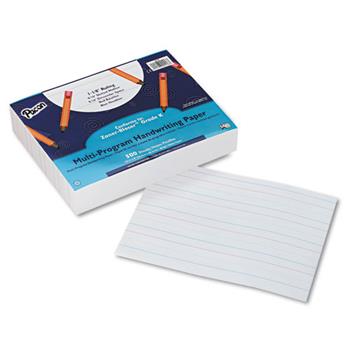 Pacon Multi-Program Handwriting Paper, 16 lbs., 8 x 10-1/2, White, 500 Sheets/Pack