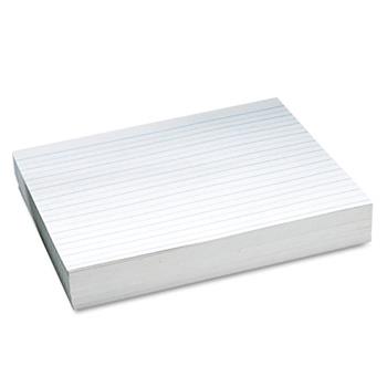 Pacon Alternate Dotted 0.75&quot; Ruled Newsprint Paper, 30 lb, 8.5&quot; x 11&quot;, White, 500 Sheets/Pack
