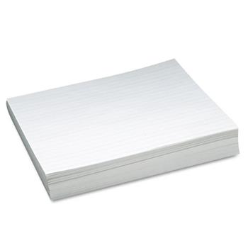 Pacon Skip-A-Line Ruled Newsprint Paper, 30 lbs., 11 x 8-1/2, White, 500 Sheets/Pack