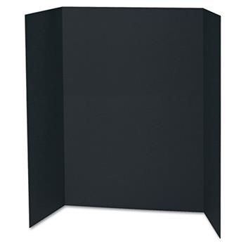 Pacon Spotlight Corrugated Presentation Display Boards, 48 x 36, Black, 24/Carton