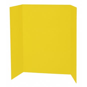 Pacon Presentation Board, Single Wall, 48&quot; x 36&quot;, Yellow, 24/Carton