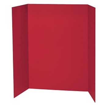 Pacon Presentation Board, 48&quot; x 36&quot;, Red