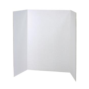 Pacon Presentation Board, Single Wall, 40&quot; x 28&quot;, White, 8/Carton
