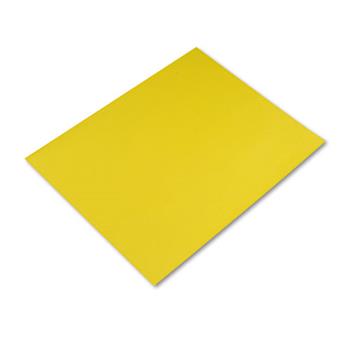 Pacon Colored Four-Ply Poster Board, 28 x 22, Lemon Yellow, 25/Carton