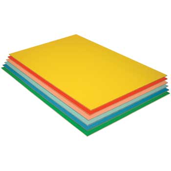 Pacon Value Foam Boards, 30&quot; x 20&quot;, Assorted, Matte Finish, 12/PK