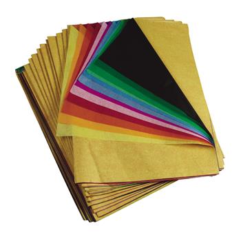 Pacon Spectra Deluxe Bleeding Art Tissue, 20&quot; x 30&quot;, 12 Color Rainbow Ream, 480 Sheets/Pack