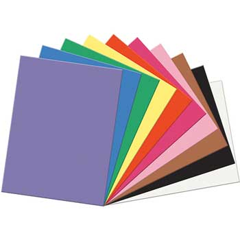 Prang&#174; Construction Paper, 58 lbs., 18 x 24, Assorted, 50 Sheets/Pack