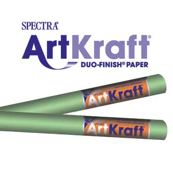Pacon Spectra Duo-Finish ArtKraft Paper, 48&quot; x 200&#39;, Light Green