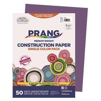 Prang Construction Paper, 9&quot; x 12&quot;, Violet, 50 Sheets/Pack