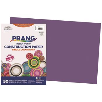 Prang&#174; Construction Paper, 12 in x 18 in, Violet, 50 Sheets/Pack
