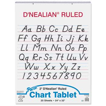 Pacon D&#39;Nealian Chart Tablet