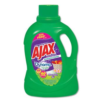 Ajax Extreme Clean Laundry Detergent, Mountain Air Scent, 60 oz Bottle, 6/Carton