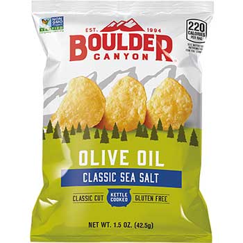 Boulder Canyon Kettle Cooked Olive Oil Chips, 1.5 oz., 55/CS