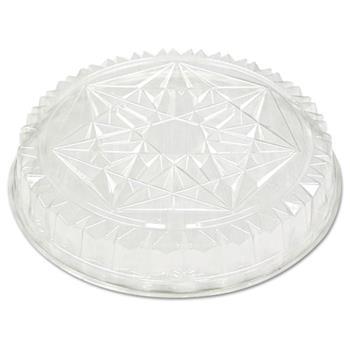 Pactiv Round CaterWare Dome-Style Food Container Lids, 1-Comp, Clear, 12dia, 50/Carton