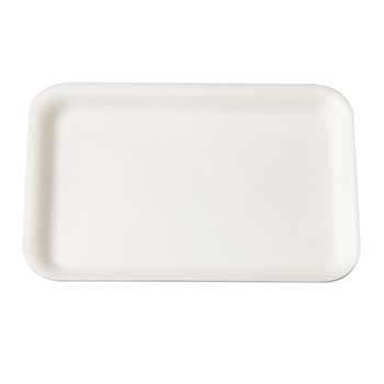 Pactiv Foam Meat Tray, 4S, White, 500/CS