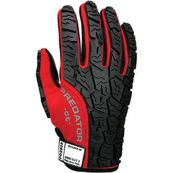 MCR Safety Predator™ Multi-Task Gloves, HPPE Cut Liner, Medium, Red, PR