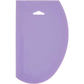 Winco Plastic Dough scrapers, Purple, Allergen Free, 7-1/2&quot; x 4-3/4&quot;, 6pcs/pk