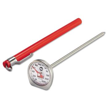 Rubbermaid Commercial Dishwasher-Safe Industrial-Grade Analog Pocket Thermometer, 0&#176;F - 220&#176;F