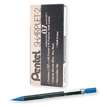 Pentel Sharplet-2 Mechanical Pencil, 0.7 mm, Dark Blue Barrel, Dozen