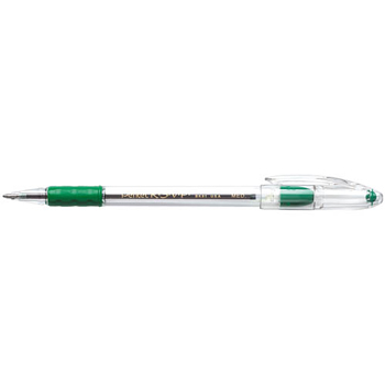 Pentel RSVP&#174; Stick Ballpoint Pens, Medium Point, Green Ink, Dozen