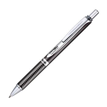 Pentel EnerGel Alloy RT Retractable Liquid Gel Pen, .7mm, Black Barrel/Ink