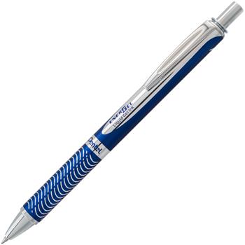Pentel EnerGel Alloy RT Retractable Liquid Gel Pen, .7mm, Blue Barrel, Black Ink