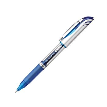 Pentel EnerGel Liquid Roller Ball Capped Gel Pen, Blue Ink, Medium