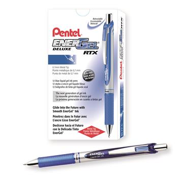 Pentel&#174; EnerGel RTX Roller Ball Retractable Gel Pen, Blue Ink, Medium