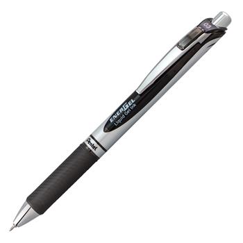 Pentel EnerGel Deluxe RTX Retractable Pens, 0.3 mm Point Size, Refillable, Black Gel-based Ink