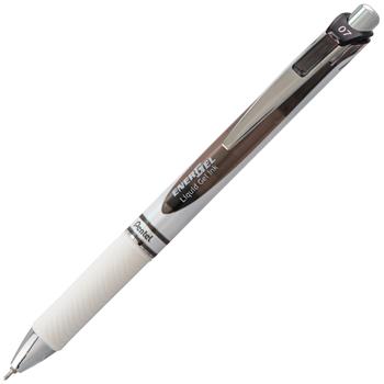 Pentel EnerGel Pearl Retractable Liquid Gel Pen, 0.7 mm Needle Point, Refillable, Black Gel Ink