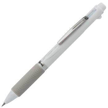 Pentel EnerGel 2S Combo Pen/Mechanical Pencil, 0.5 mm Lead Size, White Gel-based Ink, EA