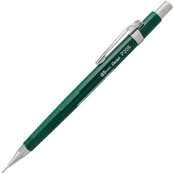 Pentel Sharp Mechanical Drafting Pencil, 0.5 mm, Green Barrel, EA