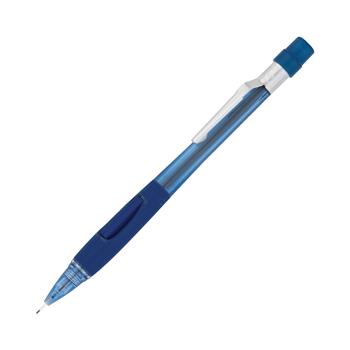 Pentel Quicker Clicker Mechanical Pencil, 0.7 mm, Transparent Blue Barrel, EA
