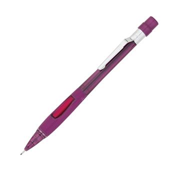 Pentel Quicker Clicker Mechanical Pencil, 0.9 mm, Transparent Burgundy Barrel, EA