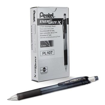 Pentel&#174; EnerGize X Mechanical Pencil, .7 mm, Black Barrel, Dozen