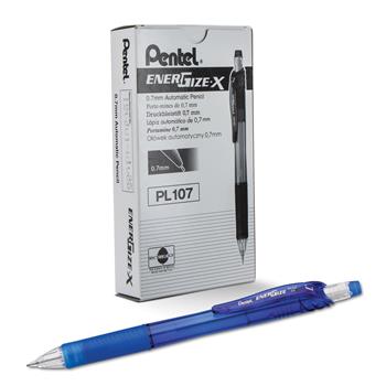 Pentel EnerGize X Mechanical Pencil, .7 mm, Blue Barrel, Dozen