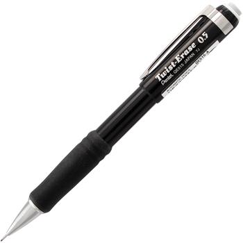 Pentel Twist-Erase III Mechanical Pencil, 0.5 mm, Black Barrel, EA