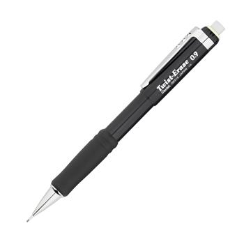 Pentel Twist-Erase III Mechanical Pencil, 0.9 mm, Black Barrel, EA