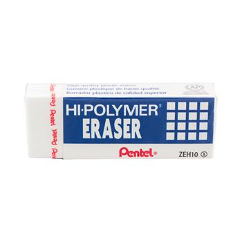 Pentel Hi-Polymer Medium Size Block Eraser, Non-Hazardous Elastomer Compound, EA