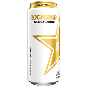 Rockstar Energy Drink, Sugar-Free, 500mL Can, 24/Carton