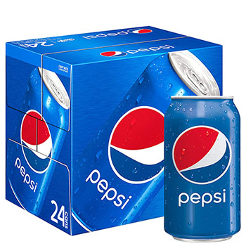 Pepsi&#174; Cola, 12 oz Soda Can, 24/CT