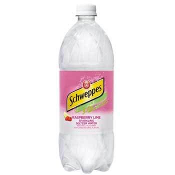 Schweppes Seltzer Water, Raspberry Lime, 20 oz., 24/CS