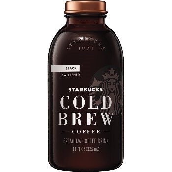 Starbucks Cold Brew, Black Sweetened, 11 oz., 12/PK