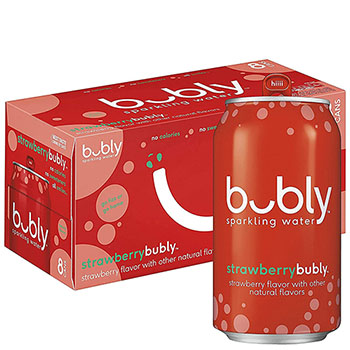 bubly™ Sparkling Water, Strawberry, 12 oz. Cans, 8/PK