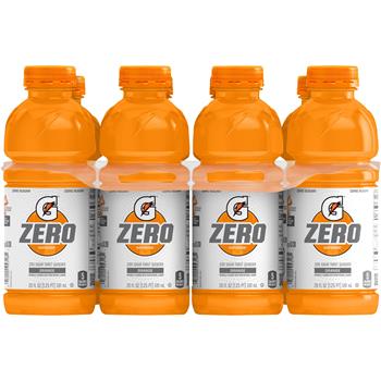Gatorade Zero Thirst Quencher Sports Drink, Orange Flavored, 20 fl oz, 8 Bottles/Pack