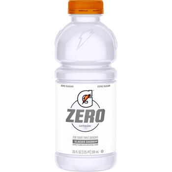 Gatorade Zero Thirst Quencher Sports Drink, Glacier Cherry Flavored, 20 fl oz, 24 Bottles/Case