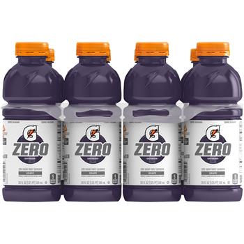 Gatorade Zero Thirst Quencher Sports Drink, Grape Flavored, 20 fl oz, 8 Bottles/Pack
