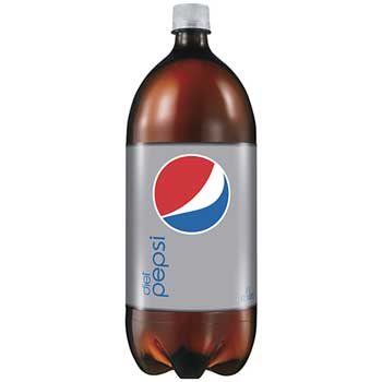 Diet Pepsi Cola, 2 Liter Bottles, 8/CS