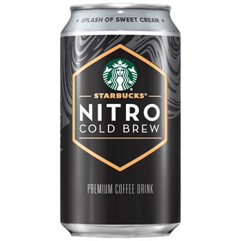 Starbucks Cold Brew Coffee,  Nitrogen Infused, Vanilla Sweet Cr&#232;me, 9.6 oz, 12/Case